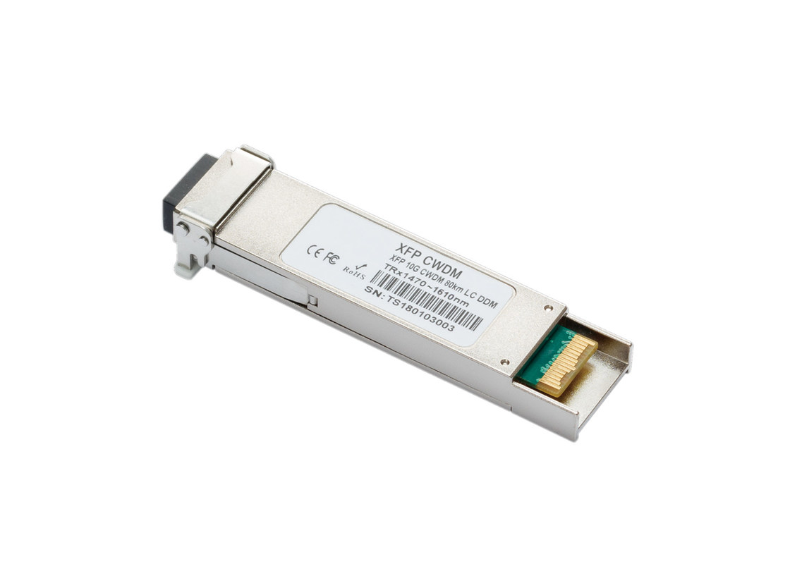 10G XFP CWDM 1590nm 80km DDM XFP Transceiver with Multi-Vendor MSA Compatible