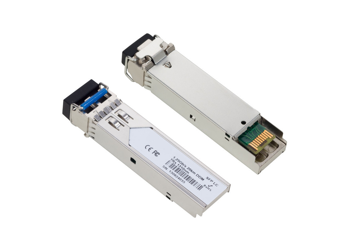 1.25G Single Mode SM SFP 1310nm 20KM Transceiver Multi Vendor MSA Compatible